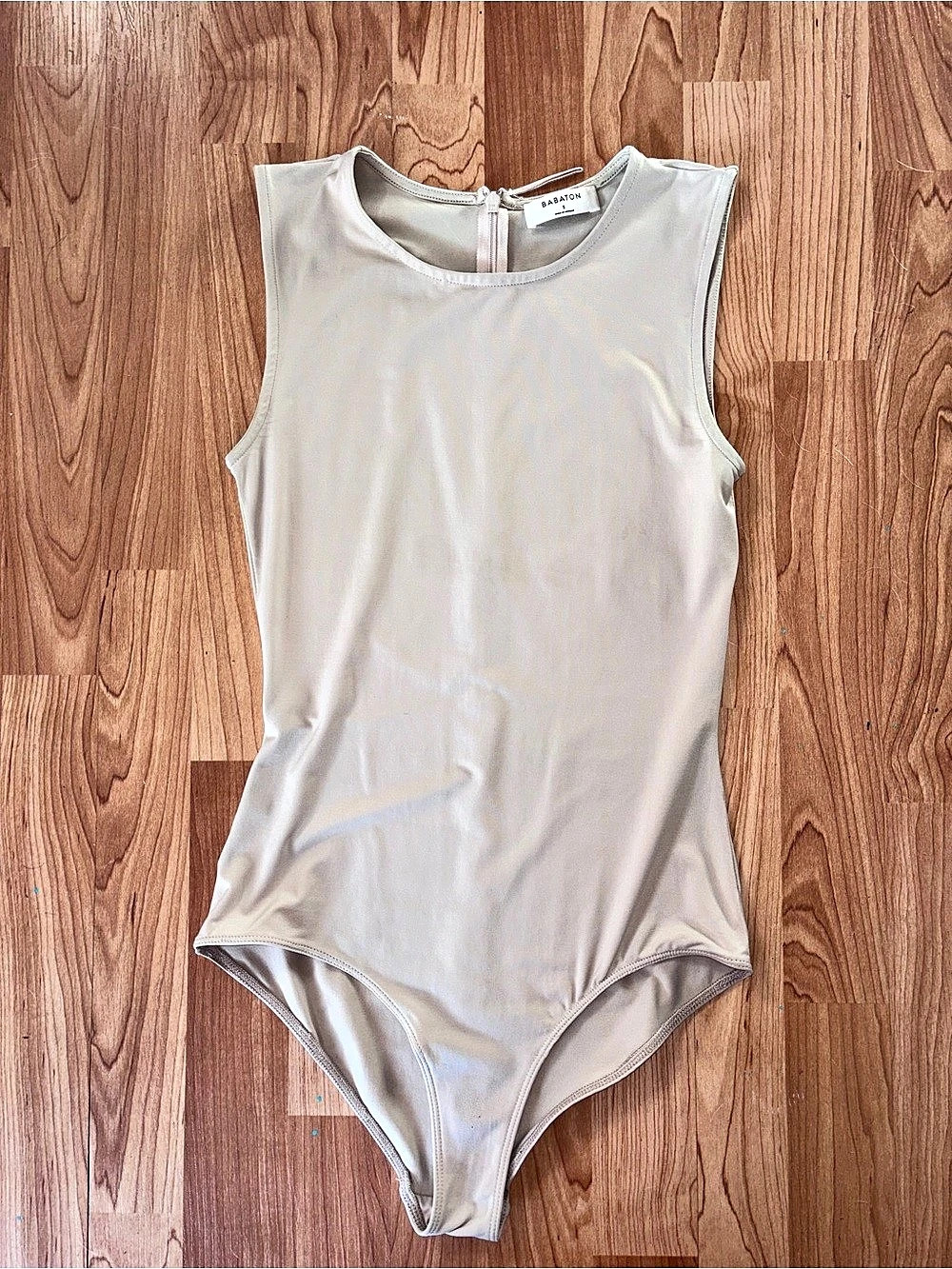 Babaton Sleeveless Bodysuit in White Size Small